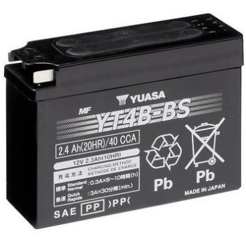 Startera akumulatoru baterija YUASA YT4B-BS