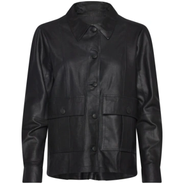 DEPECHE - Lenoadep Leather Jacket - izmērs 40