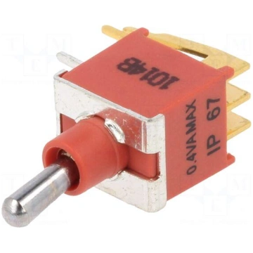Switch: toggle | Pos: 2 | DPDT | ON-(ON) | 0.4A/20
