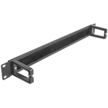 Delock 19″ Cable Management Brush Strip with 2 hoo