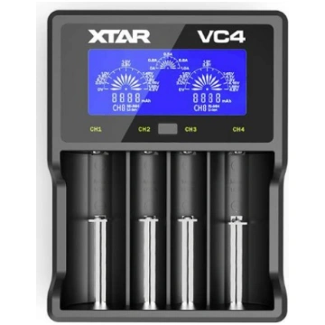 VC4 viedais LCD lādētājs Li-ion/Ni-MH (18650, 2170