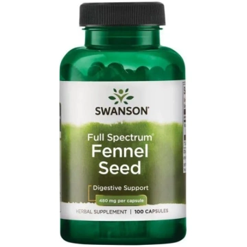 Swanson pilna spektra fenheļa sēklas, 480 mg - 100