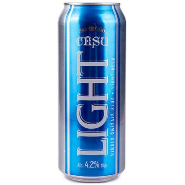 Alus gaišais Cēsu Light 4.2% 0.5l CAN