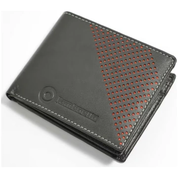 Men's Punched Leather Billfold Wallet