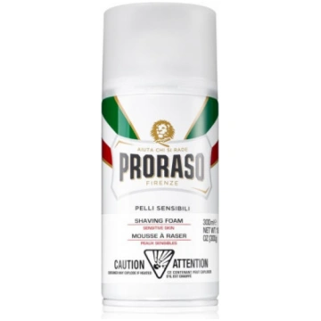 Proraso White Pelli Sensibili Shaving Foam Skūšanā