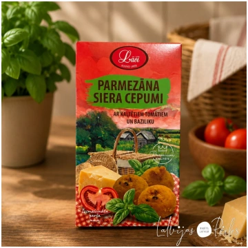 Parmezāna siera cepumi ar kaltētiem tomātiem un ba