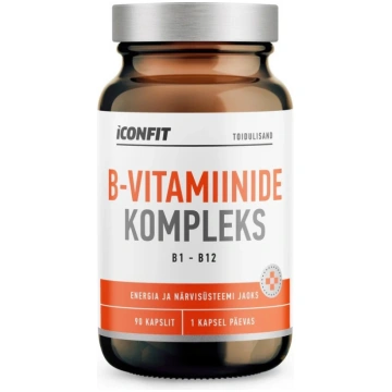 ICONFIT B-Vitamīnu komplekss 90 kapsulas
