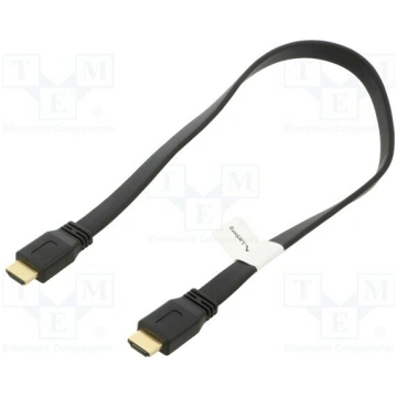 Cable; HDMI plug,both sides; PVC; 3D,4K,ARC,CEC 2.