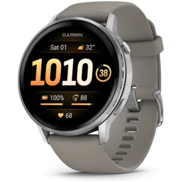 Viedpulksteni Garmin Venu 4 - 45mm, Silver with Si