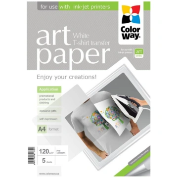ColorWay ART T-shirt transfer - photo paper - 5 sh