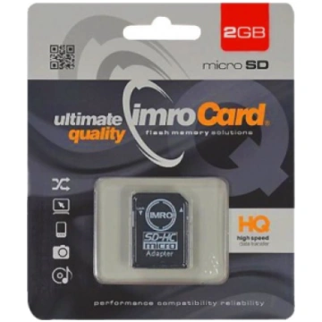 Imro Atmiņas Karte 2GB microSD ar adapteri KOM0004