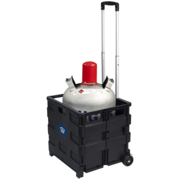 Transport trolley with folding box, load capacity 