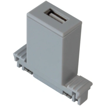 USB port for power rail system silver