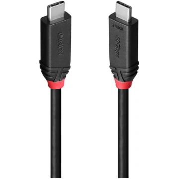 CABLE USB4 240W TYPE C 1M/BLACK LINE 37001 LINDY 3
