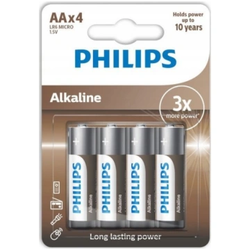 Philips BATERIA PHILIPS AA LR6 BLISTER 4SZT BATERI