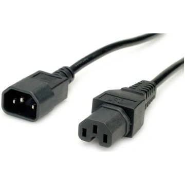 Kabel zasilajacy Value wtyk IEC320/C14 - gniazdo C