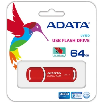 Adata MEMORY DRIVE FLASH USB3.1 64GB/RED AUV150-64