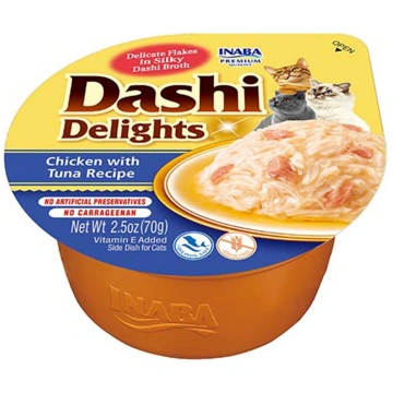 INABA Dashi Delights vistas tunča buljons - kaķu n