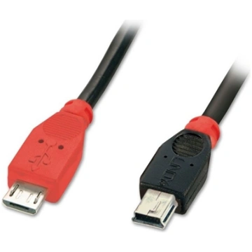 Lindy USB 2.0 Cable Micro-B/ Mini-B OTG, 1m 31718
