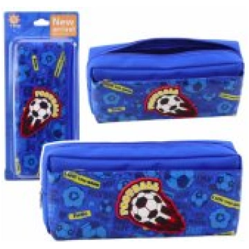 LEAN Pencil Case School Organizer with Football Bl