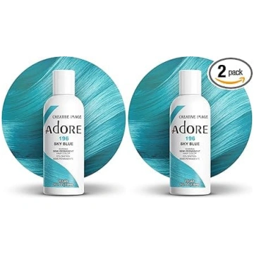Adore spīdoša pusnoturīga matu krāsa 196 Sky Blue 