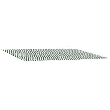 Markīzes rezerves audums zaļš un balts 450 × 350 c