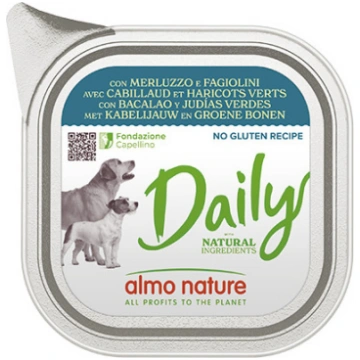 Almo Nature Daily Dog menca ar zaļajām pupiņām 100