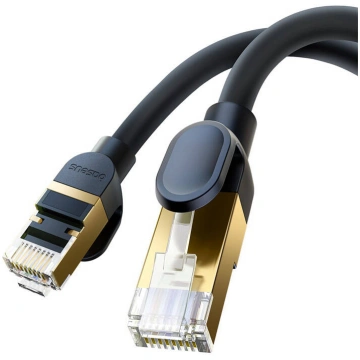 High Speed CAT8 Ethernet Round Cable 3m Black Elec