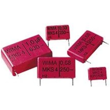Plēves kondensators 0.47UF 400V MKS4 RM22.5mm Wima