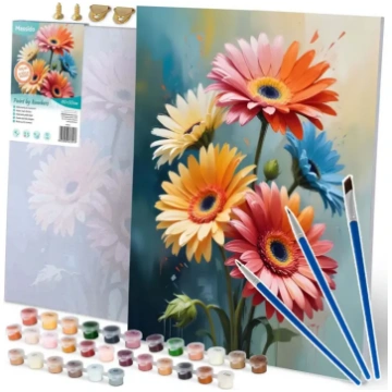Glezna pēc numuriem 40x50 cm Massido Ziedi