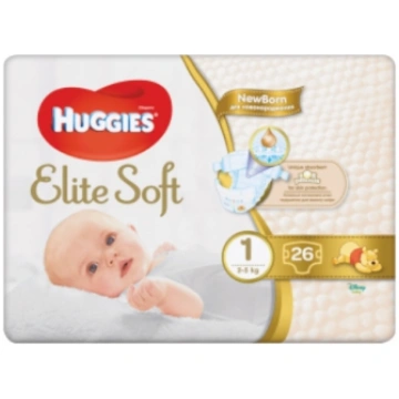 AUTIŅBIKSĪTES HUGGIES ELITE SOFT 1 JAUNPIEDZIMUŠIE