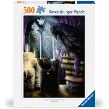Ravensburger Puzle R 500 Melnais kaķis un krauklis