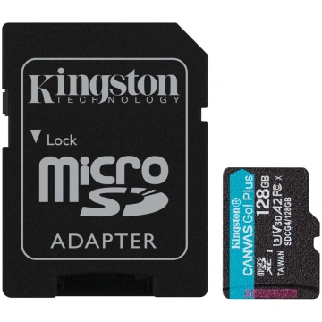 Kingston Canvas Go! Plus - flash memory card - 128