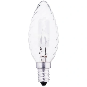 Halogēna spuldze 18W E14 BF35 240V svečturis ar vī