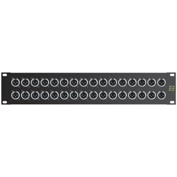 Sommer cable Audio-connection panel XLR , 1 HE, 12