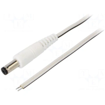 Cable | 2x0.35mm2 | cables,DC 5,5/1,7 plug | strai