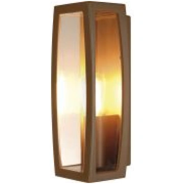 MERIDIAN BOX 2 wall light, rust, E27, max. 25W, IP
