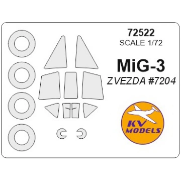 MiG-3 (ZVEZDA) + wheels masks KV Models
