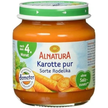Alnatura Pure Organic Burkāni, pēc 4. mēneša, 125g