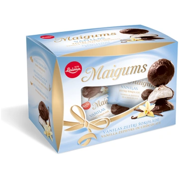 Zefīrs šokolādē LAIMA Maigums Mini ar vaniļas garš