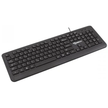 Vadu tastatūra Sbox K-19 USB 105 taustiņi, melna