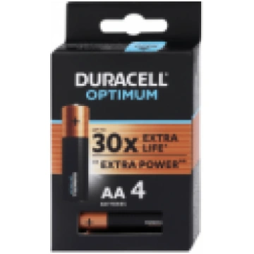 Duracell Optimum AA Alkaline 4pack 5000394158696