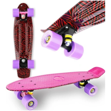 WeLLIFE Skateboard Mini Cruiser RGX Pink Multicolo