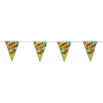 Papstar svētku virtene HAPPY BIRTHDAY 4 m, 12 karo