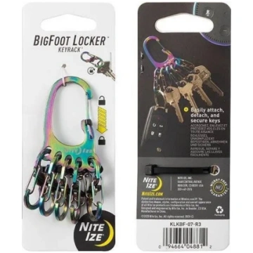 Atslēgu karabīne NITEIZE BigFoot Locker — kompakts