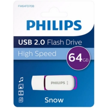 Philips USB 2.0 64GB Snow Edition Magic Purple FM6