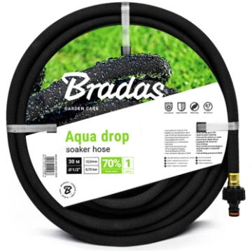 Mitrināšanas šļūtene Bradas AQUA-DROP 1/2", 20m