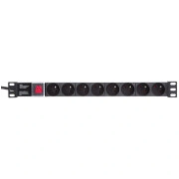 NetRack strāvas sloksne 19 collu 1U 230V/16A 8x ti