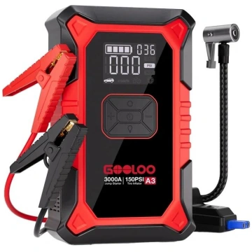 GOOLOO A3 2-in-1 Jump Starter with Compressor