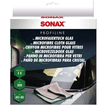 SONAX Profiline mikrošķiedras lupatiņas stiklu tīr